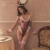 Sexy lingerie plays rabbit outfit showing breasts female perspective sexy maid uniform temptation one piece