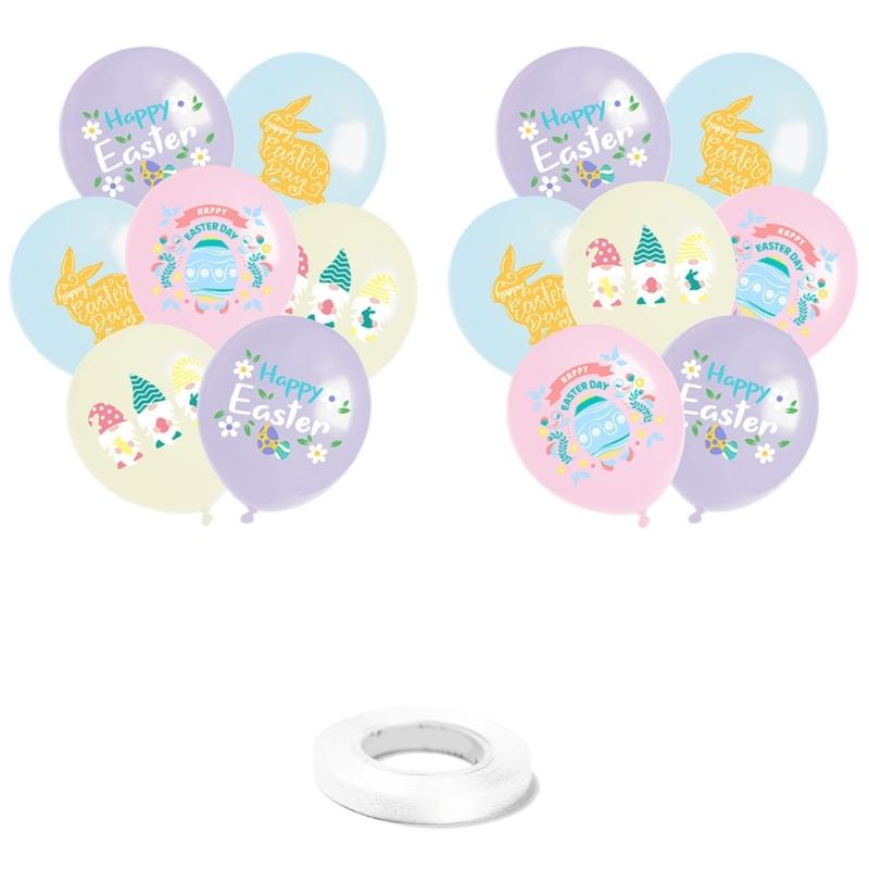 Easters Cake Decoration Cake Toppers Decorative Balloons Cake Decors Hanging Banners Suitable for Festival Occasion