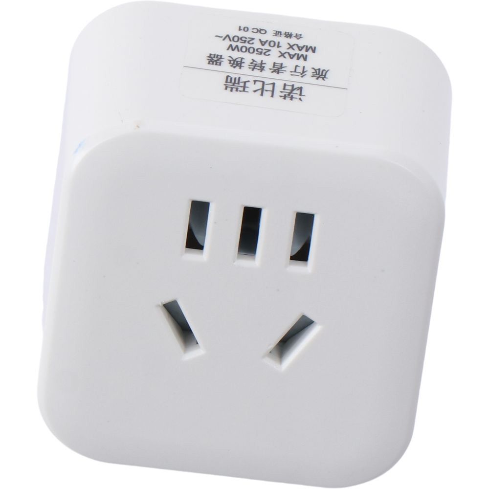 High Quality White Converter Plug Portable Durable Charger Plug PVC Converter Socket Motorhome