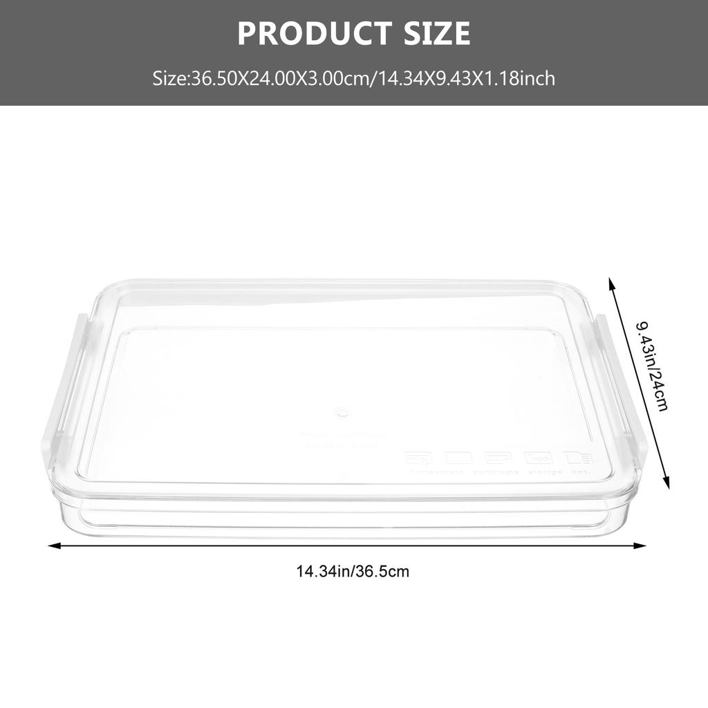 Lightweight Stylish Document Box with Fine Workmanship for Checks Cash Receipts File Folders Storage Organizer