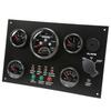 Conjunto de 5 Instrumentos Velocímetro Nível de Combustível Temperatura da Água Medidor de Pressão do Óleo Voltímetro Barco