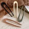 New U-Shaped Hair Fork New Hair Accessory Resin Hair Sticks Creative Design Hair Styling Tools Women Gifts