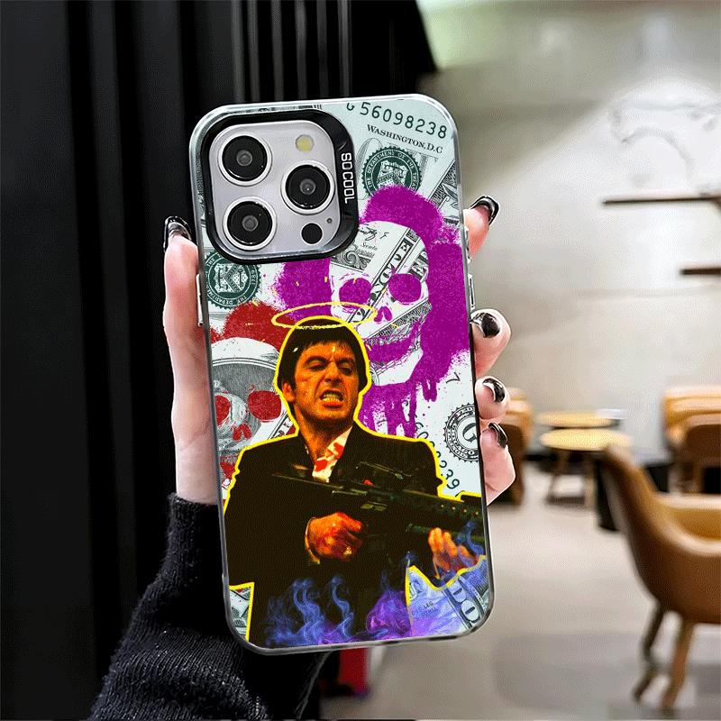 Scarface 1983 Al Pacino Custodia Morbida per Telefono per iPhone 15 16 17 Pro Max 17Air 16E 14 Plus 13 12 Mini Cover Antiurto Guscio Posteriore