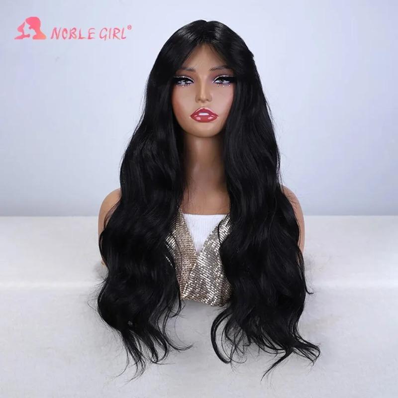 

Синтетические парики для женщин, длинные волнистые коричневые парики для косплея с омбре, термостойкие 1B(26inches&1 pc)