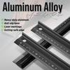 High Precision Aluminum Ruler Non-Slip Multi-Functional 20/30/45cm Metal Tool for Engraving Cutting Marking Measuring