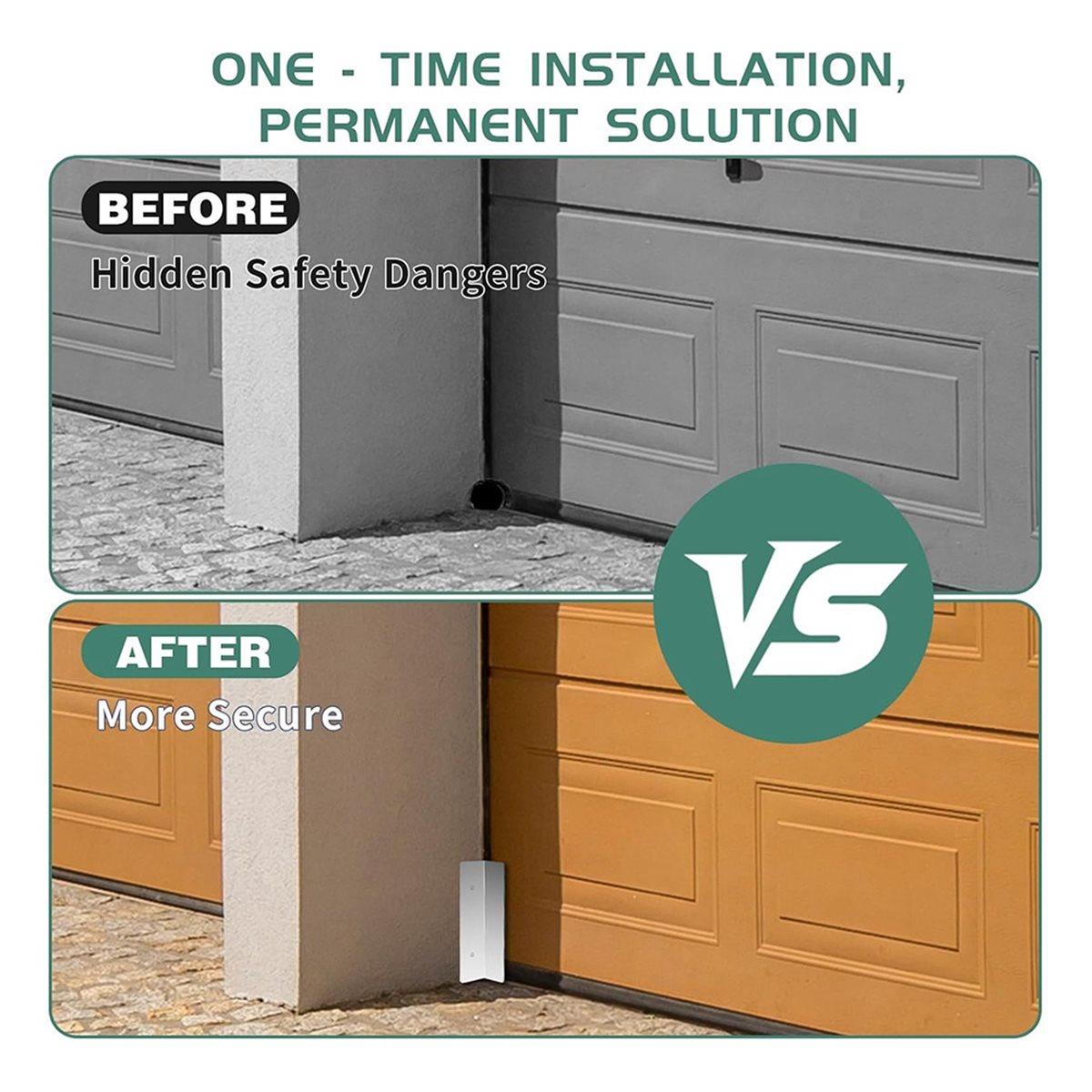 

2026 New 4 Pcs Garage Door Seal Guard, Weatherproofing Shield Seal Strip Door Sweep Barrier for Garage Home China Mainland