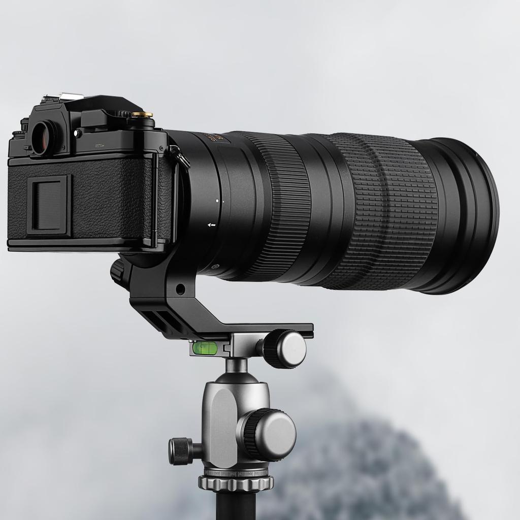 Haoge Lens Replacement Foot Ring Type Tripod Mount for Nikon NIKKOR ED VR Super Telephoto Zoom Plate Head Compatible LMR-N25 Mount, AF-S 200-500mm