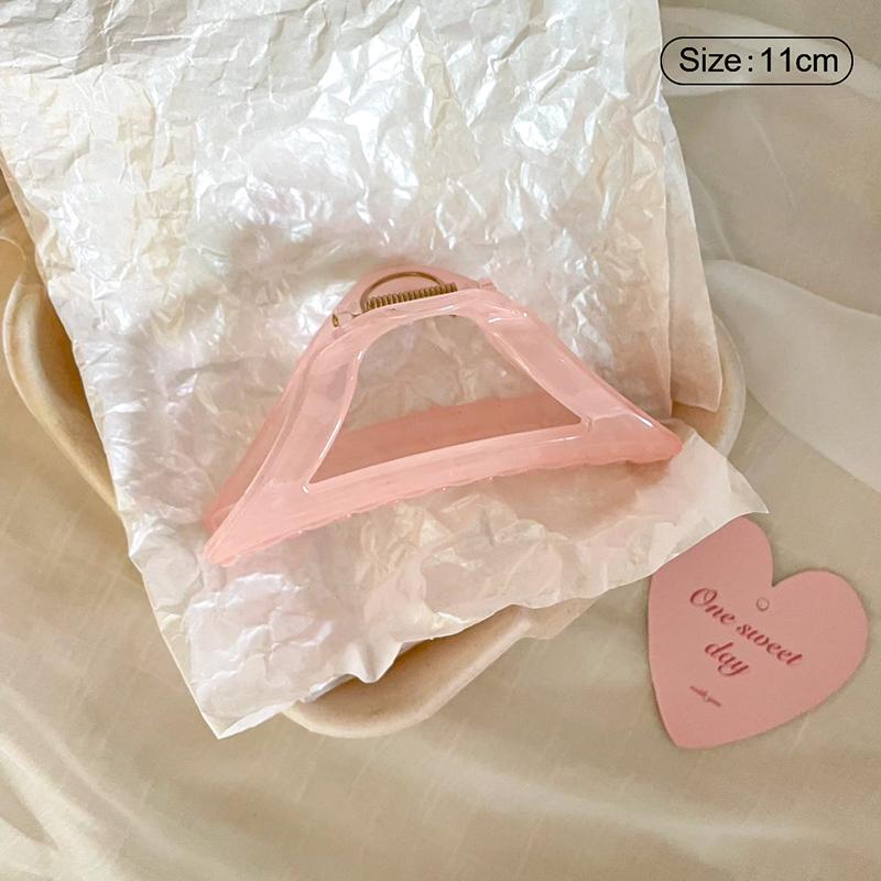Jelly Pink Large Hair Claw For Women Elegant Acrylic Hairpins Hair Clip Headwear Girls Hair Accessories Gifts