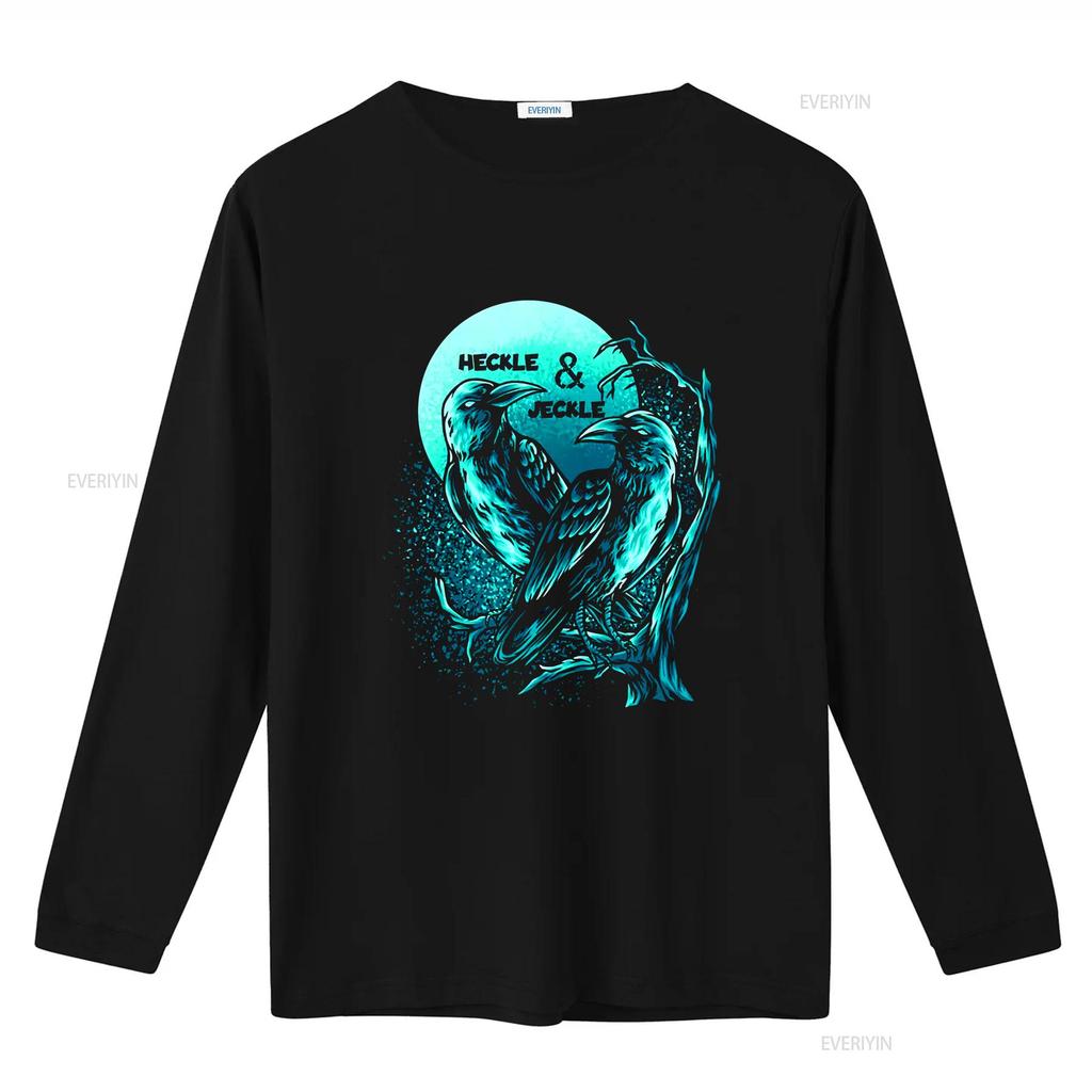 NWT Heckle Jeckle Moon Art Night T Shirt vintage Washed streetwear Comfortable Versatile designer clothes Top For Everyday Wear