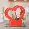 2Pcs Heart-Shaped Flower Wrapping Paper Box Handheld Foldable Portable Bouquet Packaging Box Gift Packing Box