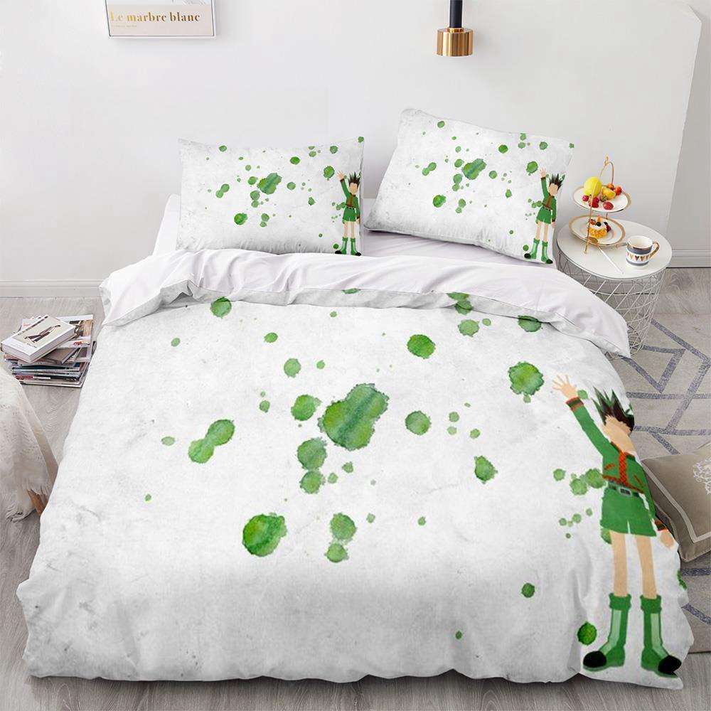 HUNTER×HUNTER Bedding Set Single Twin Full Queen King Size Bed Set Adult Kid Bedroom Duvet cover Sets bed furniture set bedroom