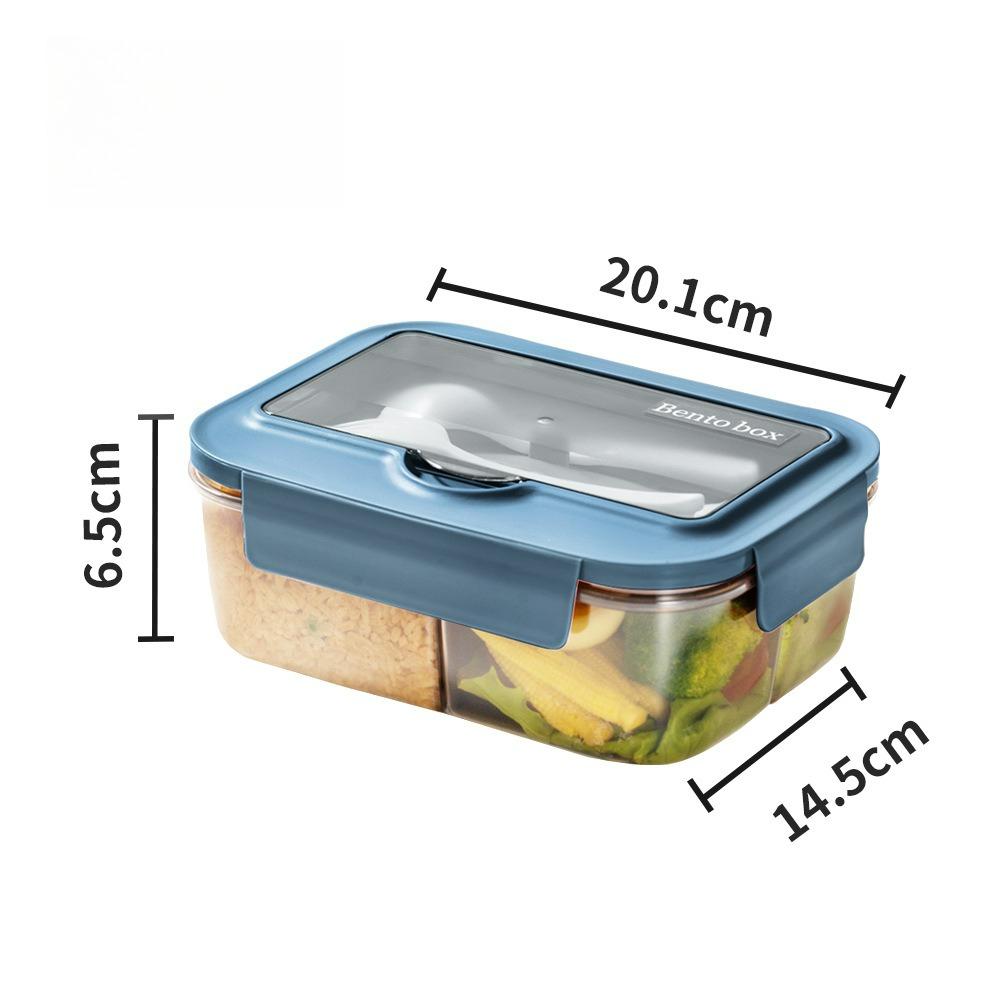 It Can Be Heated in The Microwave Oven, Round Convenient Lunch Box, Kitchen Bento Box, Fruit Food Grade Fresh-keeping Box.