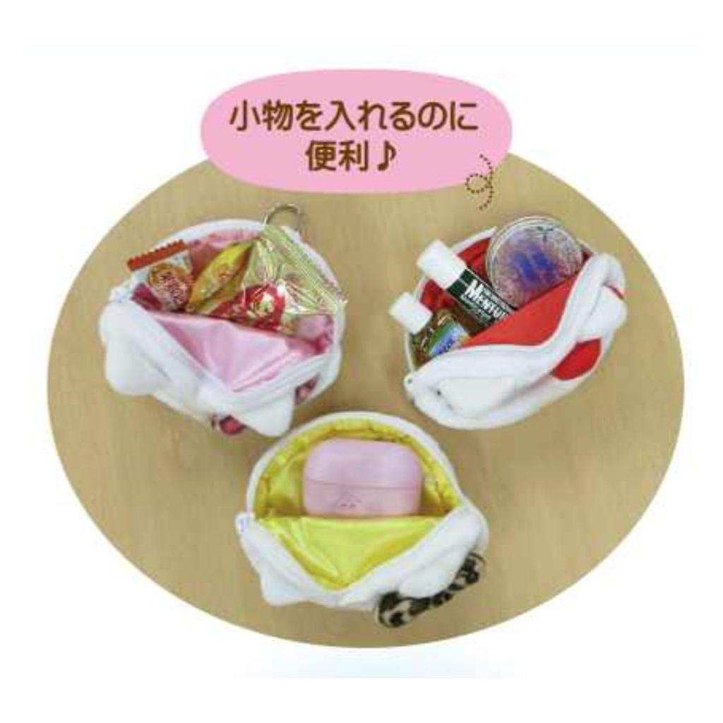 Hello Kitty Mini Face Leopard Print Brown Pouch,