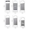 Stainless Steel No Skid Bottom Flat Grater Handheld Garlic Grater Kitchen Gadget for Ginger Soft Handle Kitchen Tools Gadgets
