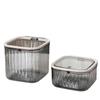 Clear Storage Containers Box With Flip Top Lids Desktop Rubber Band Hair Rope Hairpin Organizing Small Items Box pet bpafree