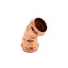 Innendurchmesser 15-54mm Kupferfittings V-förmig Doppelklemm-Pressbogen 45-Grad-Verbindung