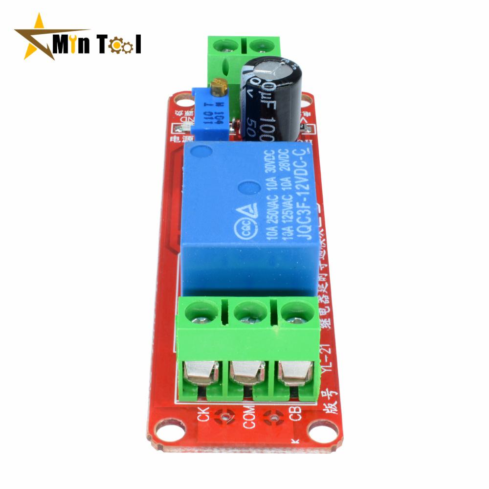 DC 5V 12V Time Delay Relay NE555 Time Relay Shield Timing Relay Timer Control Switch Relays Pulse Generation Cycle  Power Supply