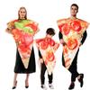 Disfraz Divertido de Pizza para Adulto Halloween Comida Cosplay Ropa de Grupo Familiar Carnaval Pascua Purim Disfraz de Fantasía