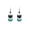 Minority Style Colored Water Drop Fringed Earrings, High-End Sense Diamond-Set Exquisite Earrings, Exotic Fashion Versatile Earrings