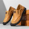 2025 Hot Sale Outdoor Walking Shoes New Handmade Leather Men Shoes Casual Comfortable Men Loafers Slip on Leather Shoe Men Flats