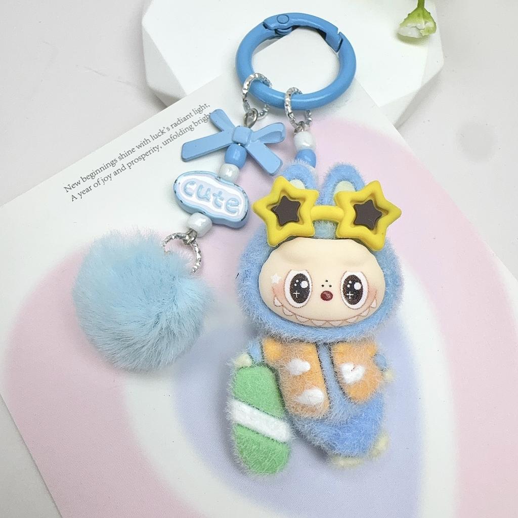 Breloc Iepure Surfing Placă Val Flocking Bijuterii DIY Păpușă Flocking Ornament Mic de Birou