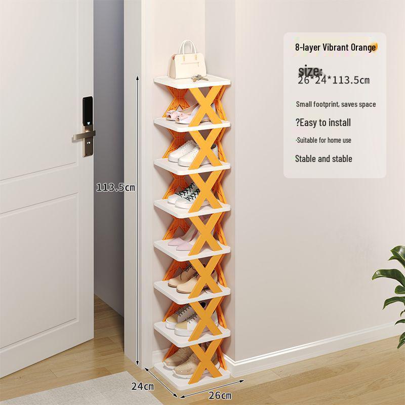 Compact Lightweight Shoe Rack: Space-Saving, Removable Storage for Dorms & Indoor Use