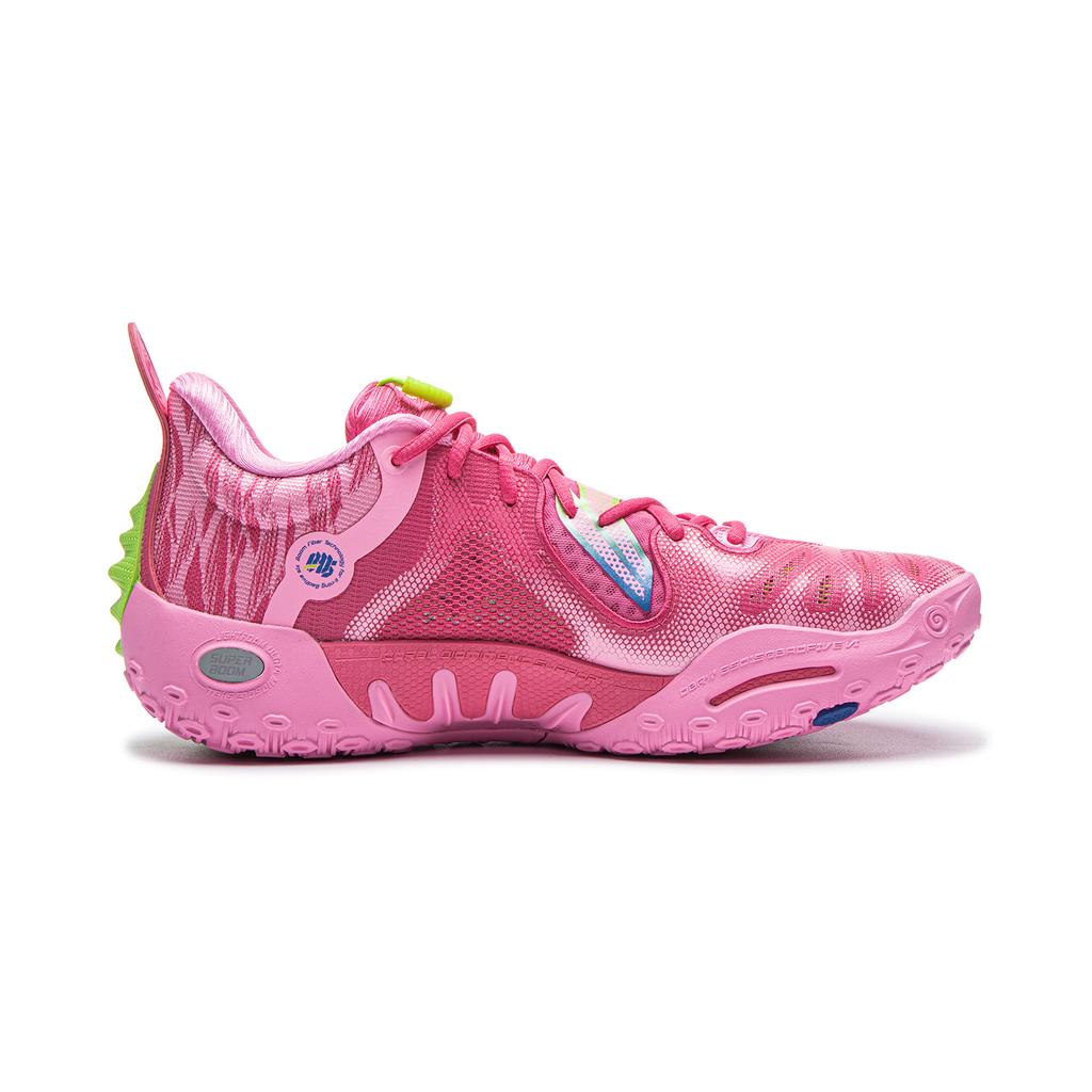 Li Ning Fan Wu 6 Ultra Light Technology Mesh Basketball Shoes Men sneakers Bright-Pink ABFW019-10