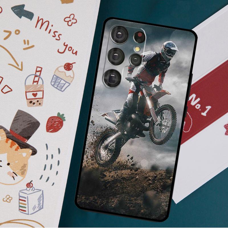 Husă sport pentru motociclete Moto Cross pentru Samsung Galaxy S23 S22 Ultra S21 S20 FE S9 S10 S22 Plus Note 20 Note 10 Plus