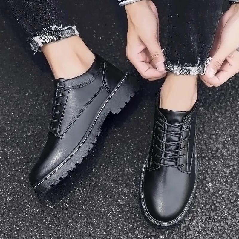 Μόδα 2025 Ανδρικά Δερμάτινα Παπούτσια Βρετανικό Στυλ Ανδρικά Αθλητικά Παπούτσια Ανθεκτική Παχιά Σόλα Ανδρικό Oxford Επίσημο Δερμάτινο Παπούτσι Loafers Zapatos De