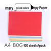 Color Copy Paper A4 80g 100 Sheets - Pink & Yellow for Crafting & Origami