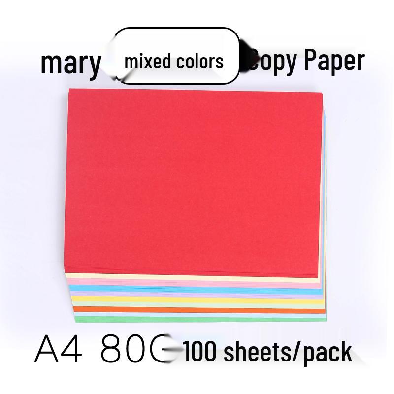 Color Copy Paper A4 80g 100 Sheets - Pink & Yellow for Crafting & Origami