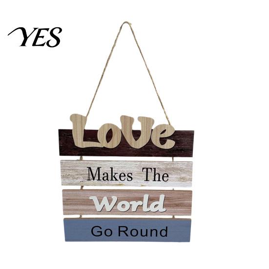 Rustic Wooden Sign Vertical Slogan Sign, Country Retro Style, Easy Install No Tools Required Wall Art Decor, for Home Kitchen Cafe Garden Decoration