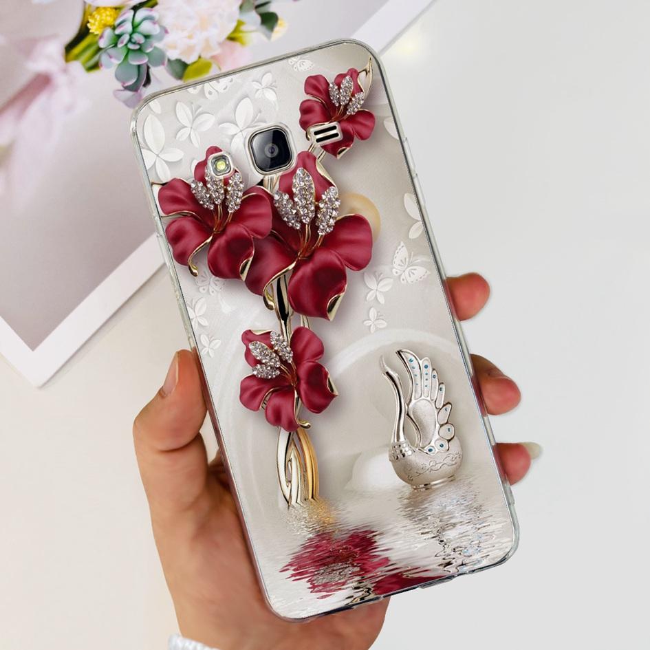 For Samsung Galaxy Grand Prime Case G530 G530H G531 G531H G531F SM-G531F Clear Cover Fashion Flower Soft TPU Silicone Phone Case