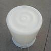 Shuangan 60L White Thickened Round Plastic Bucket with Lid & Iron Handle