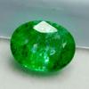 Natural Green Colombian Emerald 7ct Oval Cut Certified Loose Gemstone