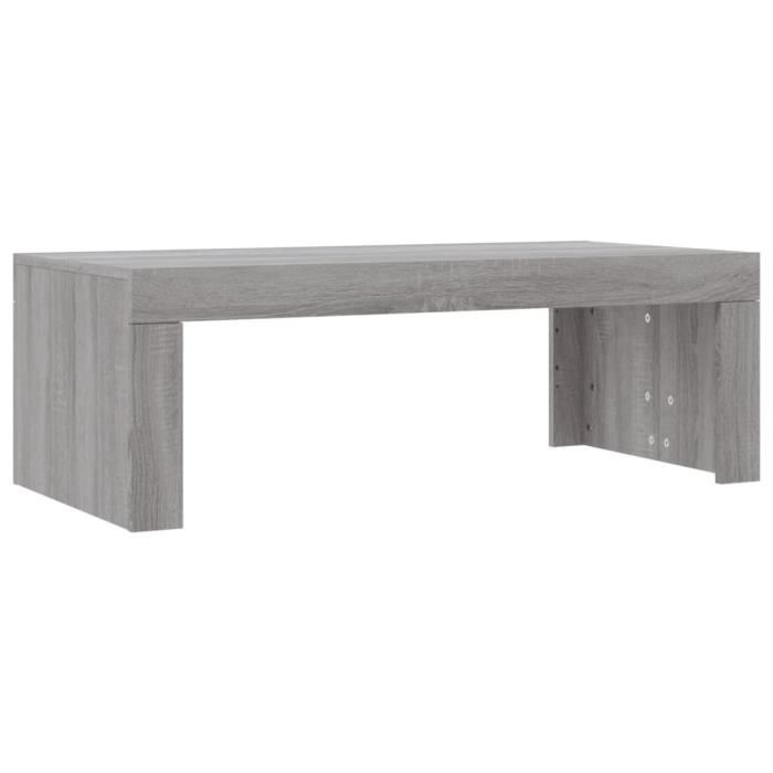 VidaXL Table basse sonoma gris 102x50x36 cm bois d'ingénierie 823372