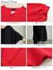 Gold Japan Plus Size Knit Dolman Long Perfect for and Sizes Women's Sweater, Style, Sleeve, V-Neck, Stretchy, Fall, Winter, Spring, LL-3L, Red,