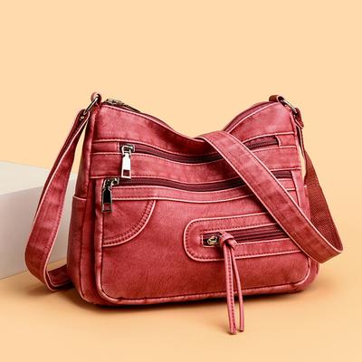 Mother Bag Women's Crossbody Bag Soft Leather Large Capacity Shoulder Bag