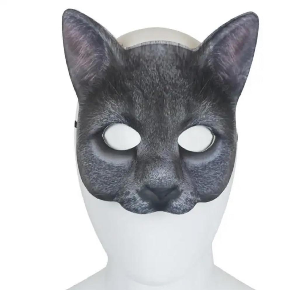 Cat Half Cat Cosplay YouTube Costume Animal Unisex Mask, Mask, Headgear, Filming, Mask, Mask, Funny, Party, (6)