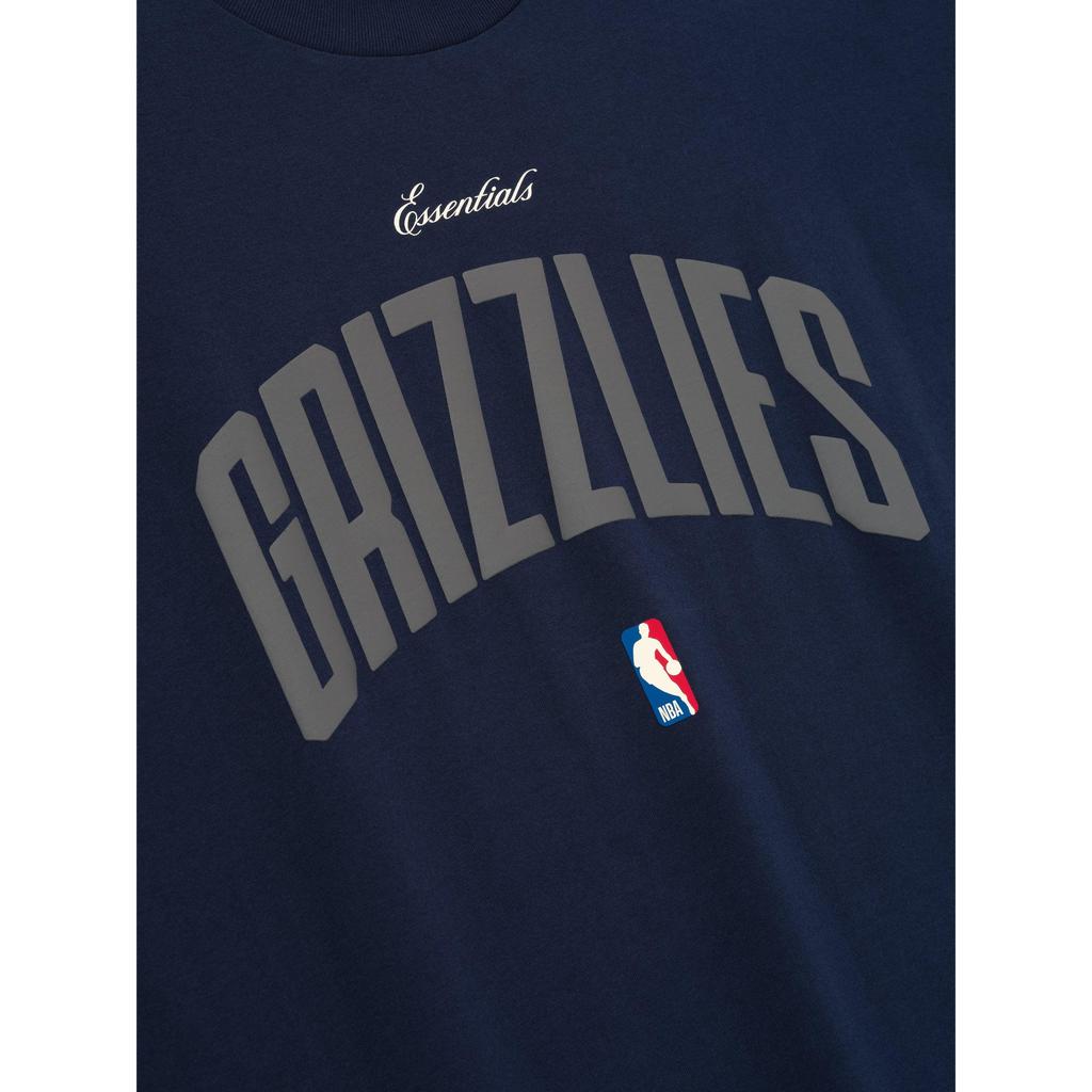 Fear of God Essentials NBA Memphis Grizzlies 90s Fit Tee Midnight Navy Unisex Tops Blue 125EU264204F