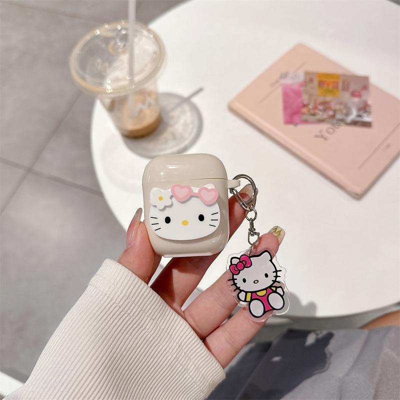 KT cat for AirPods pro2 apple bluetooth wireless 1/2/3 generation earphone cover cute cartoon pendant female