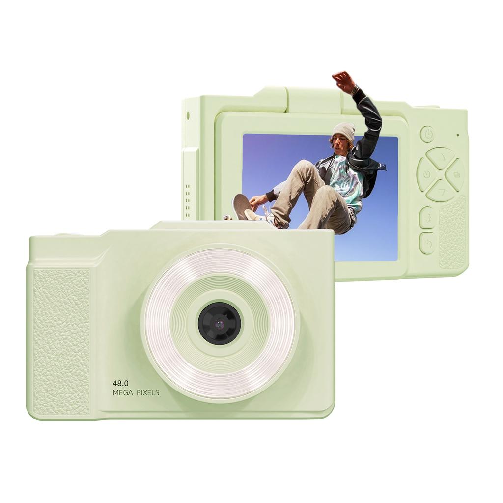 1080P Digital Camera for Kids Digital Video Camera 48MP 2.8 Inch Rotatable Screen Auto Focus 16X Zoom with LED Fill