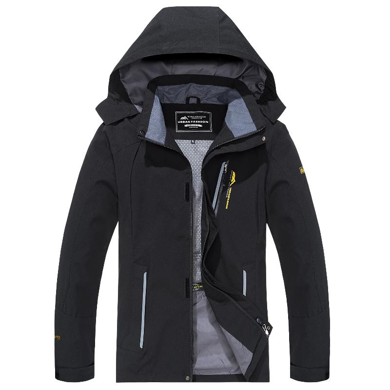 Men's Waterproof Hiking Jacket Large Size Windproof Windbreaker Trekking Fishing Coat Men Outdoor