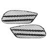 1 Pair Front Bumper Fog Light Grille Black Replacement For Benz E‑Class Coupe W207 A207 C207 AMG Line 2013 to 2016