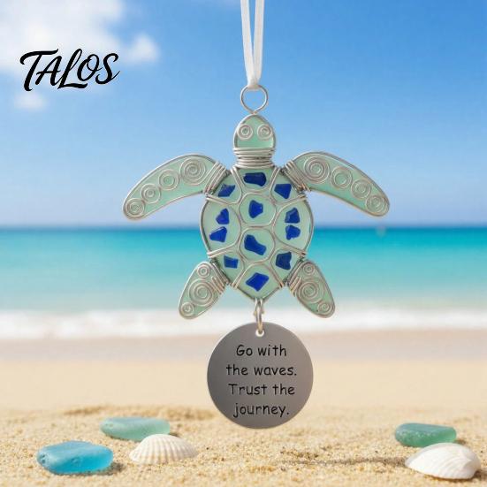 Indoor Garden Hanging Decoration Coastal Spirit Ornament, Durable Acrylic Decorative Pendant, Serene Living Space Decorations Inspired Home