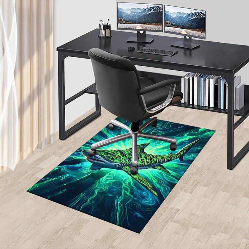 1PC Shark, Ocean Extra Large Non Slip Floor carpet, Office, family, bedroom, Studio Large Area Rug Indoor Rugs, Vibrant Colors