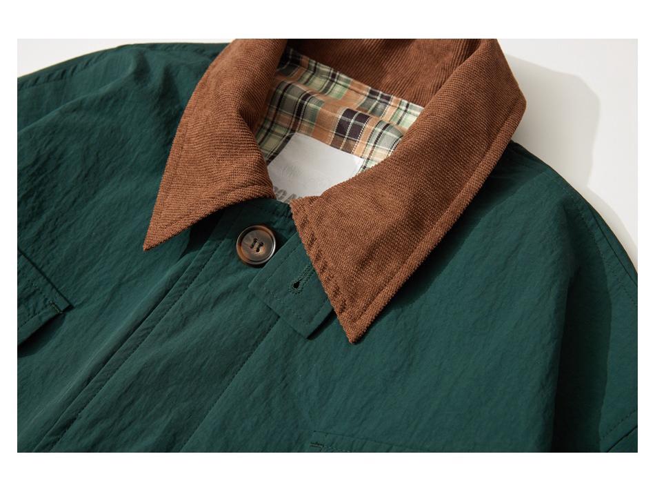 BroallyBR Autumn American Retro Men's Outdoor Lapel Workwear Jacket W253