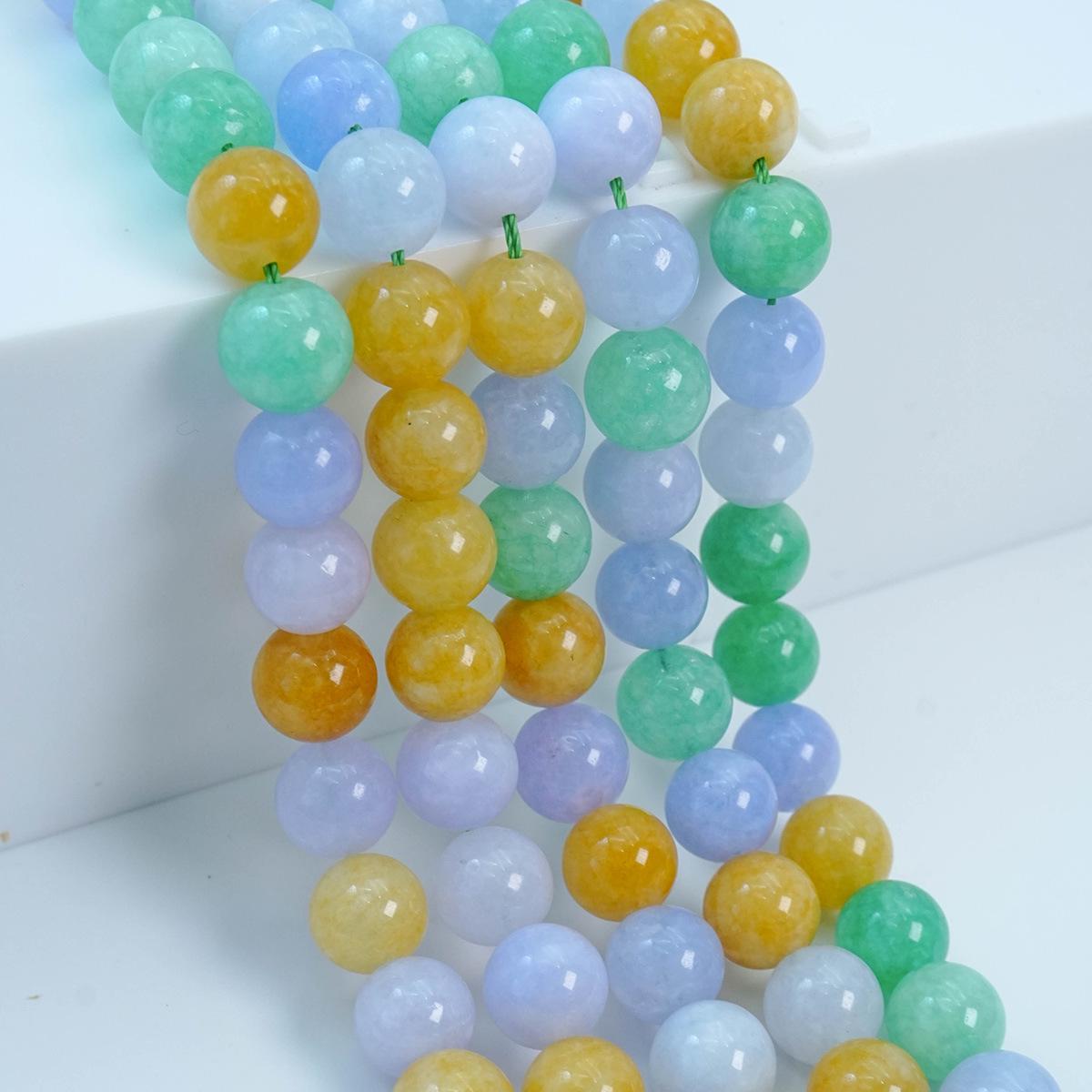 

Оптимизированные белые бусины из натурального камня для самодельных браслетов из бисера 10mm round beads (37 pieces)