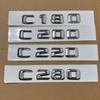 1x 3D ABS Chrom Emblem für MB Auto Heckklappen Emblem NGJM5 Schriftzug C180 C200 C220 C280 W205 W204 Zubehör