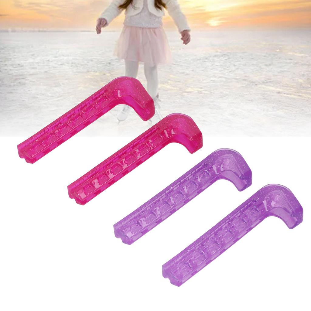Ice Skate Guard Double Color Hard Plastic Cuttable Ice Skate Blade Cover for   Skate